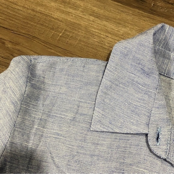 ZARA BASIC COLLECTION Blue Shirt Dress Women Size Xsmall - Picture 7 of 9